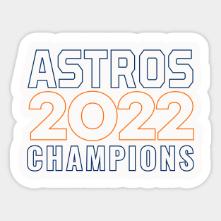 Houston Astroooos 15 champs Sticker